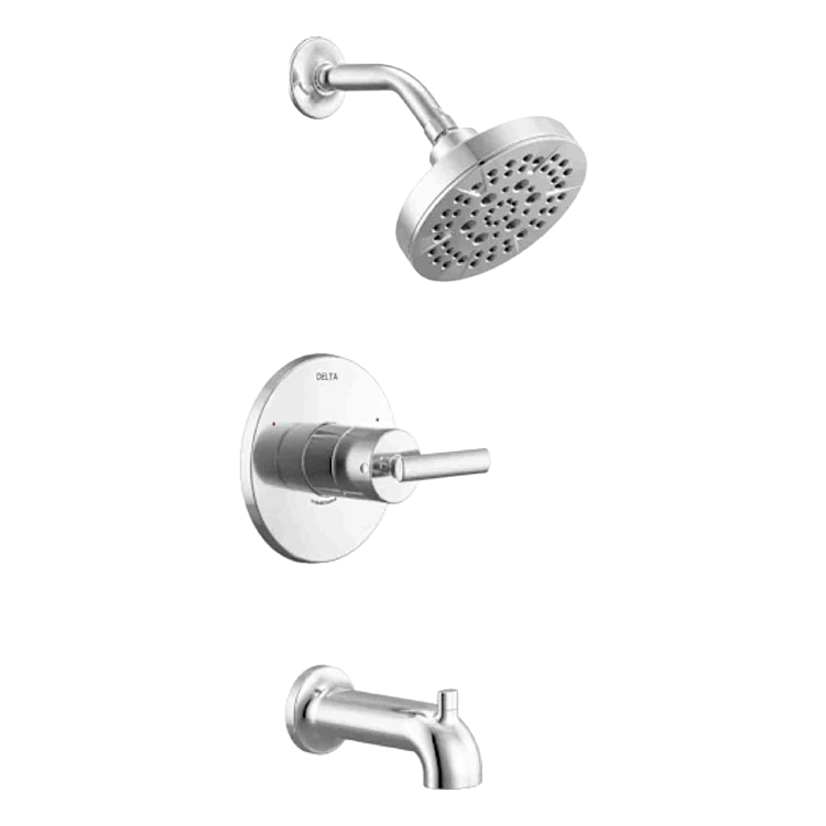 altado shower tub chrome