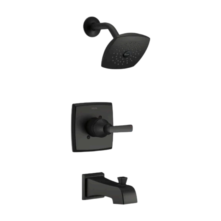 ashlyn shower tub black