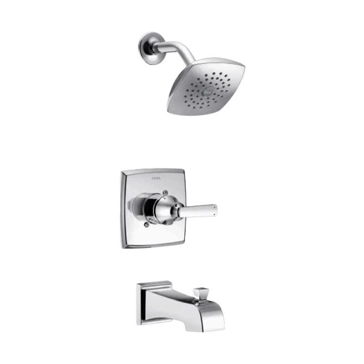 ashlyn shower tub silver