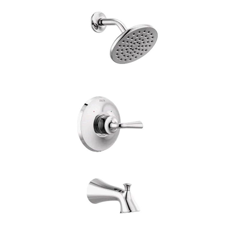 kayra tub shower chrome